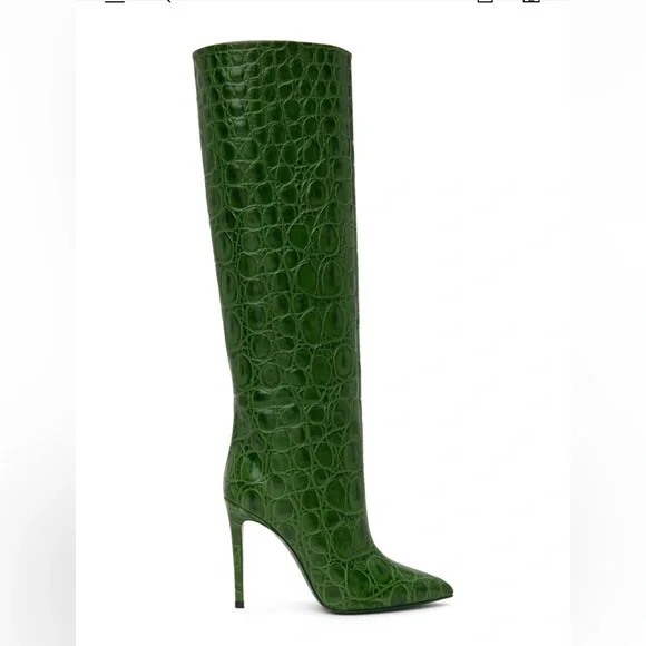 GREEN CROC PARIS TEXAS BOOTS SIZE 40 - Picture 1 of 11